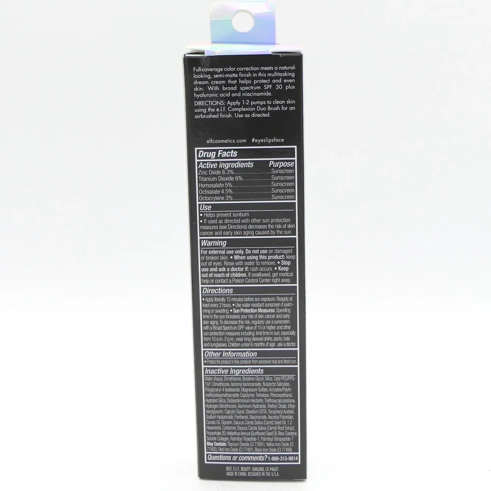 elf Camo CC Cream Medium 310 C Full Coverage Semi-Matte SPF 30 3 Pack 10/26+